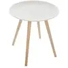 Table basse - JJA - Miléo - Plateau rond - Blanc - Design contemporain
