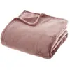 Plaid - Atmosphera - 180x230 cm - Rose - 100% Polyester - Rectangulaire