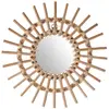 Miroir "Soleil" - rotin - D30 cm - Beige - Atmosphera createur d'interieur