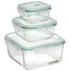 5FIVE FIVE Simply Smart - Lot de 3 Boîtes de Conservation Clipeat 18cm Bleu