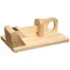 AC-DÉCO Trancheuse à charcuterie - 17,5 x 28,5 x 10 cm - Bois 28,5 cm Beige