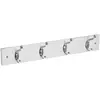 Five AC-Déco Patère à 4 têtes - 42 x 7 x 6,5 cm - Bois - Blanc