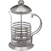 5five Secret de Gourmet - Cafetière à Piston Rayures 80cl Argent