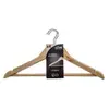 AC-DÉCO Cintres en bois - FIVE - Lot de 4 - Beige - 45 cm - Type manteau