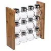 SG Secret de Gourmet FIVE Simply Smart - Présentoir à Epices Bambou Wall 12 Pots Naturel