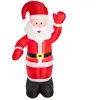 Merkloos / Sans marque Grand modèle Père Noel gonflable - Hauteur 180 cm - Rouge, blanc et noir