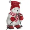Déco de Noël Ours sur Ski avec Bonnet rouge H 40 cm - Feeric Christmas