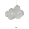 Atmosphera - Coussin nuage brodé musical H, 30 cm Gris
