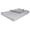Atmosphera Créateur d'intérieur - Jeté de Lit Déco Algodon 230x250cm Gris Clair