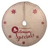 Fééric Lights & Christmas Déco de noël Tapis pour pied de Sapin en jute imprimée D 90 cm