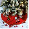 Tapis décoratif pour sapin de Noël avec motif Père Noël