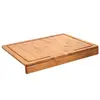 SECRET DE GOURMET Planche à découper spéciale rebord en Bambou