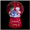 Feeric Christmas Automate de Noël Gonflable Boule lumineuse et musicale H 180 cm
