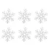 JJA Fééric Lights and Christmas - Décoration de Noël 6 Flocons Polaire 20cm Blanc