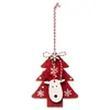 Pp No Name Sujet de Noël Sapin & Renne Étoile 21cm Rouge