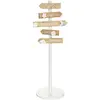ATMOSPHERA FOR KIDS Porte-manteau pancarte pour enfant - Hauteur 114 cm - Blanc et beige