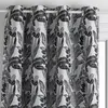Rideau Bejuco motifs jacquard noir 140x260cm Atmosphera Créateur D'intérieur