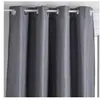 ATMOSPHERA Créateur d'intérieur - Rideau Occultant à Oillets Mattone 140x260cm Gris