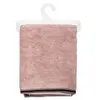 LES TENDANCES - Drap de bain Joia avec liseré 150x100 cm - Rose et Noir - Joia
