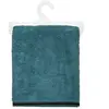 5 Five - Drap de bain Joia avec liseré 150x100 cm - Bleu Canard et Noir - Joia