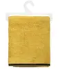 5 Five - Drap de bain Joia avec liseré 150x100 cm - Jaune Ocre et Noir - Joia