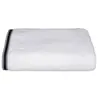 5FIVE - Drap de bain Joia avec liseré 150x100 cm - Blanc et Noir - Joia