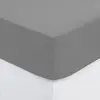 Atmosphera Créateur d'intérieur - Drap Housse Intérieur 90x190cm Gris