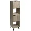 5Five Etagère 4 Cases Mix sur Pied - L. 34,5 cm x H. 146,5 cm - Beige