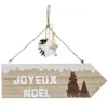 Feeric Lights & Christmas Pancarte Murale Joyeux Noël "Glacé" 31cm Naturel
