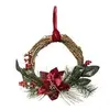 FÉÉRIC LIGHTS AND CHRISTMAS Couronne de Noël Poinsettia "Soir" 38cm Naturel