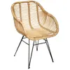 Fauteuil rotin Koeta naturel Atmosphera - Naturel clair