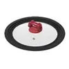 Couvercle Universel Cuisson - FIVE - Silitop - 21cm - Verre et Silicone - Noir