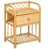 Table de chevet "Aoni" - rotin - Beige - Atmosphera createur d'interieur