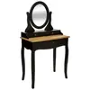 Coiffeuse Chrysa noir 3 tiroirs - Atmosphera créateur d'intérieur