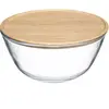 FIVE Simply Smart - Saladier & Couvercle Bambou 2,5L Transparent