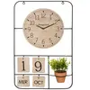 ATMOSPHERA Horloge H52 Camille calendrier et plante art - Naturel clair