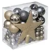 FÉÉRIC LIGHTS AND CHRISTMAS Kit de décoration pour sapin de Noël - 44 Pièces - Thème paillettes