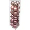 Atmosphera Déco de sapin Lot de 18 Boules de Noël D 3 cm - Rose - Feeric Christmas