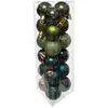 Atmosphera Déco de sapin Lot de 18 Boules de Noël  D 3 cm - Vert Olive et Kaki