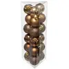 FEERIC CHRISTMAS Déco de sapin Lot de 18 Boules de Noël D 3 cm - Bronze