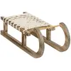 Déco de Noël Luge en bois pailleté et corde l 40 cm - Feeric Christmas