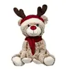 Anders Peluche renne brun avec bonnet H35cm - Atmosphera createur d'interieur