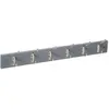 ATMOSPHERA FIVE Simply Smart -  Patère Murale 6 Crochets Bois & Métal 58cm Gris
