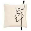 ATMOSPHERA Créateur d'intérieur - Housse de Coussin Déco Corde 40x40cm Ivoire