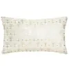 Atmosphera - Coussin Tropique - Velours - Ivoire - 30x50 cm