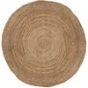 Tapis en jute rond D120 naturel Atmosphera - Naturel