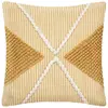 LES TENDANCES Atmosphera - Coussin R.O.W. - Plastique recyclé - Jaune Ocre 45x45 cm