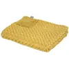 ATMOSPHERA Créateur d'intérieur - Plaid Imitation Fourrure Bouclée 180x230cm Ocre