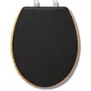 5five Simply Smart - Abattant wc modern color gris charbon en bois - 5five