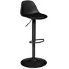 Chaise bar ajustable Aiko noir - ATMOSPHERA